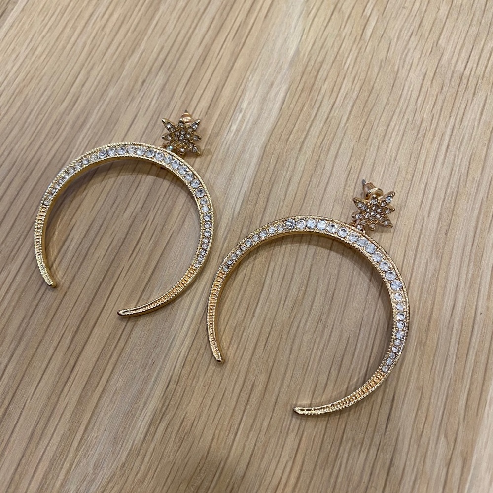 Drop Hoop Earrings
